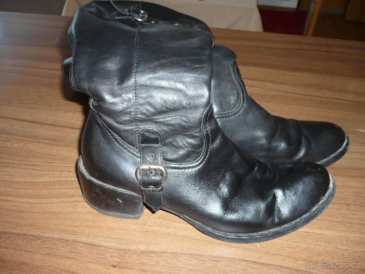 Lasocki - Zateplené kožené kozačky vel. 38 - 3