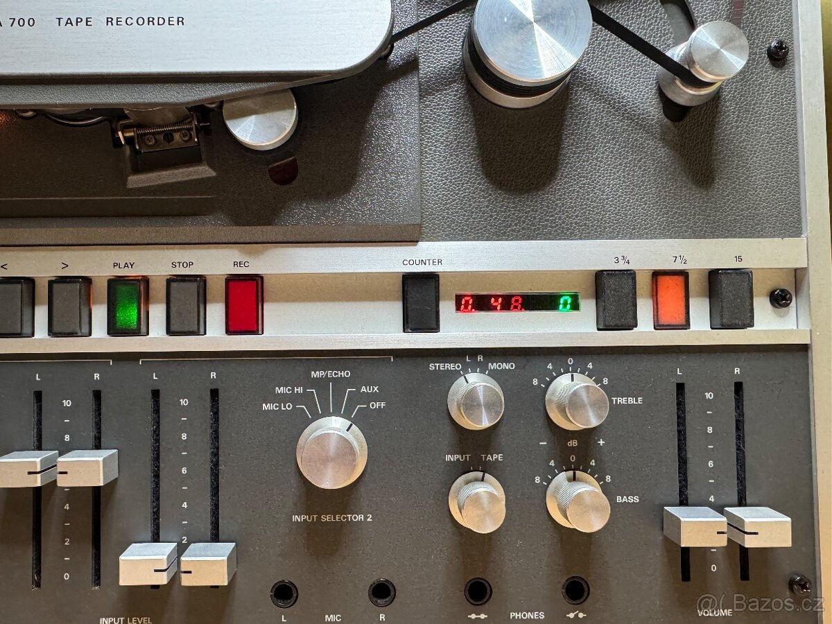 REVOX A700 - 2 TRACK 9,5, 19, 38 cm/s NAB - po renovaci - 3