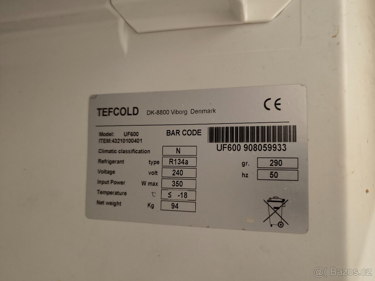 Profesionální mrazicí skříň Tefcold UF600 - 3