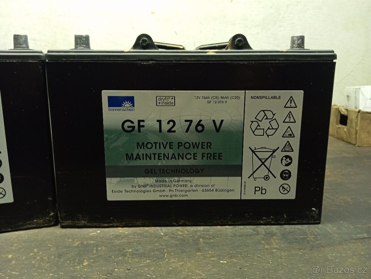 Trakční baterie + 24V nabíječka - 3