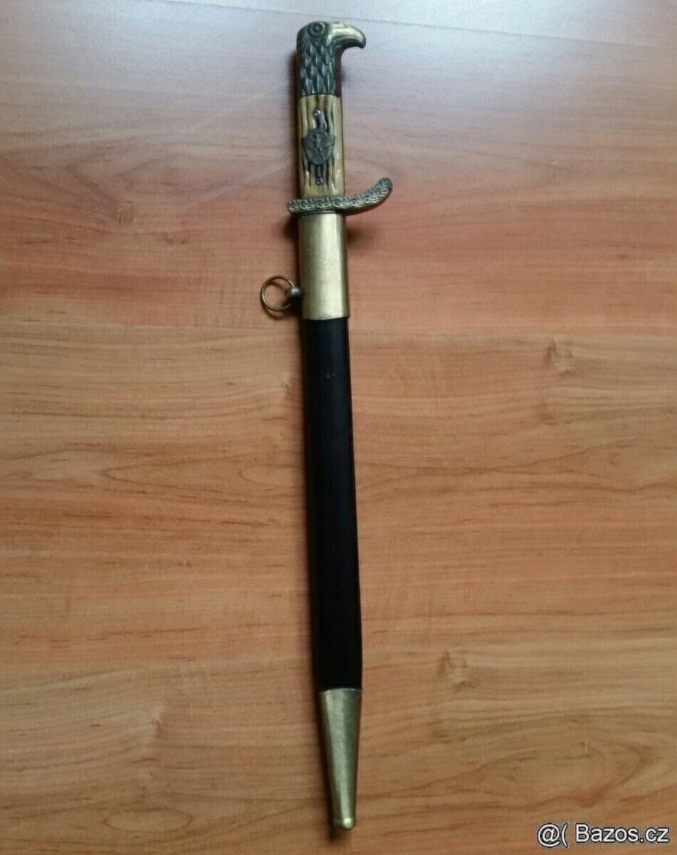 Německý vycházkový policejní bodák - hezká replika - 3