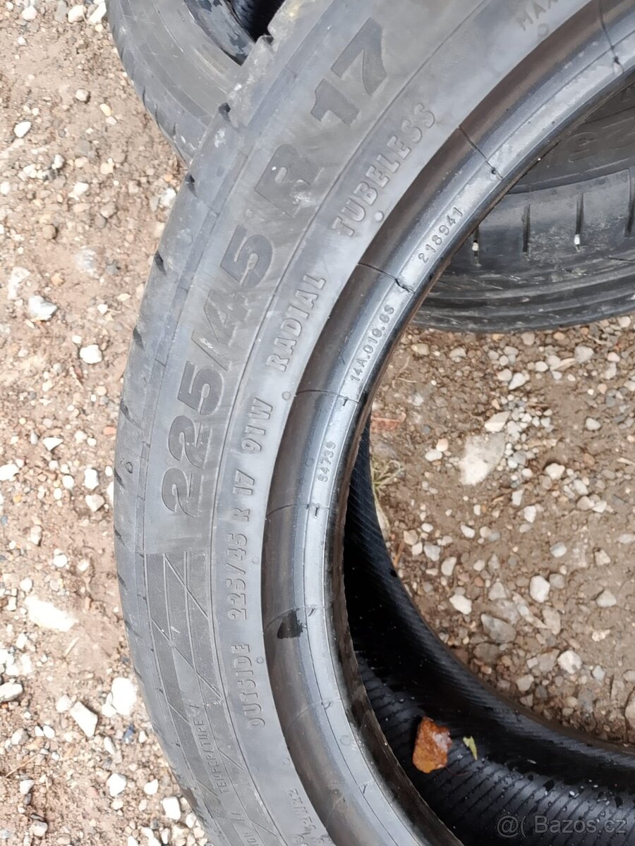 225/45/17 91w Continental - letní pneu 2ks RunFlat - 3