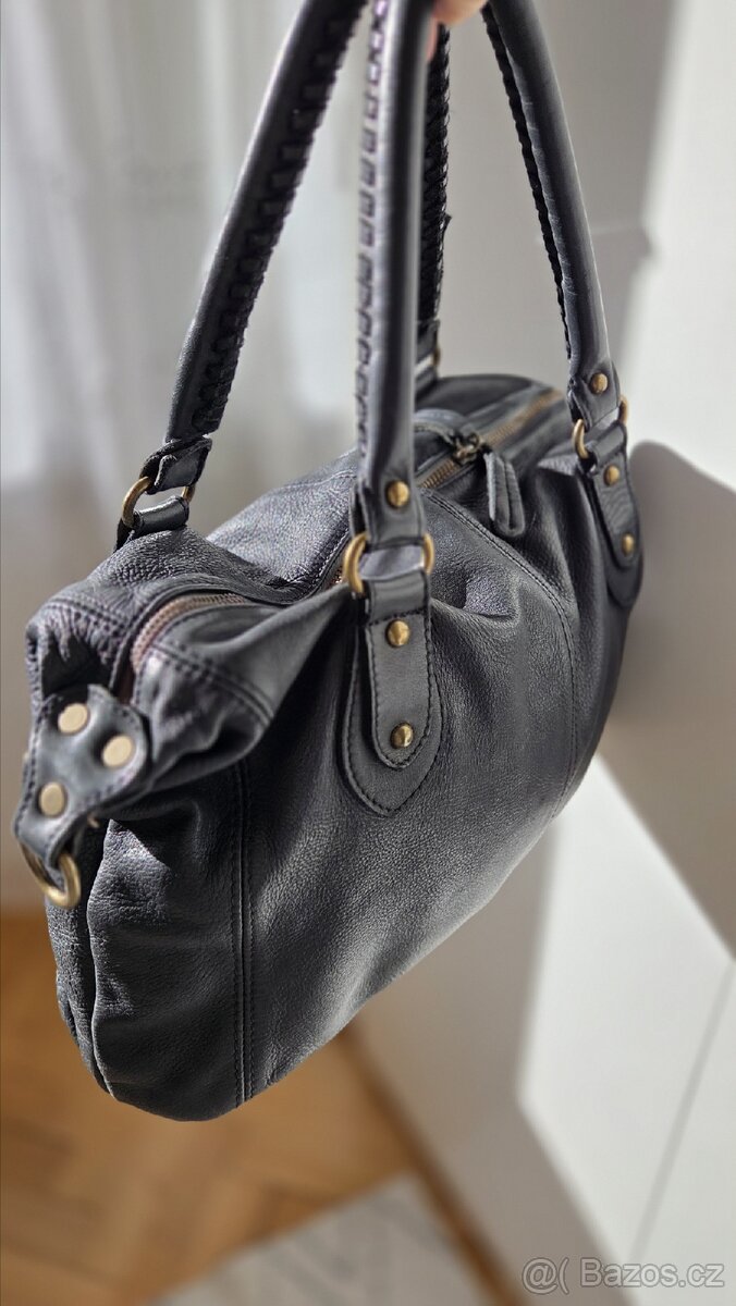 Kožená kabelka vintage styl - 3