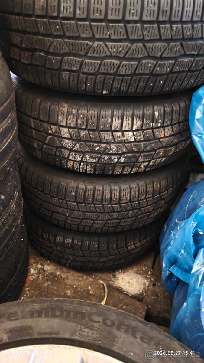 Plechy R16 5x108 + zimní pneu - 3