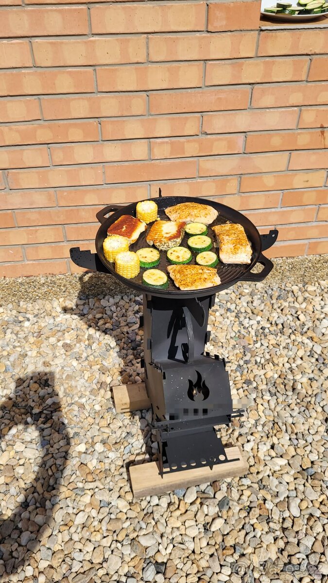Raketová pec,kamna,záhradný gril. - 3