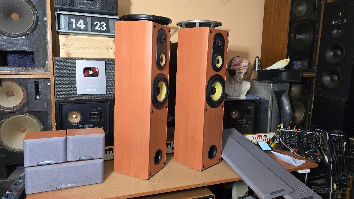 Reprosoustavy SONY - sestava 2x sloupové, 2x satelit, center - 3