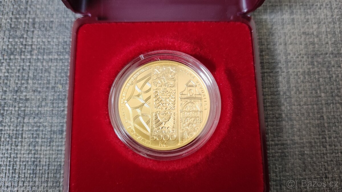 Zlatá mince 5000 Kč Olomouc BK / PROOF - 3