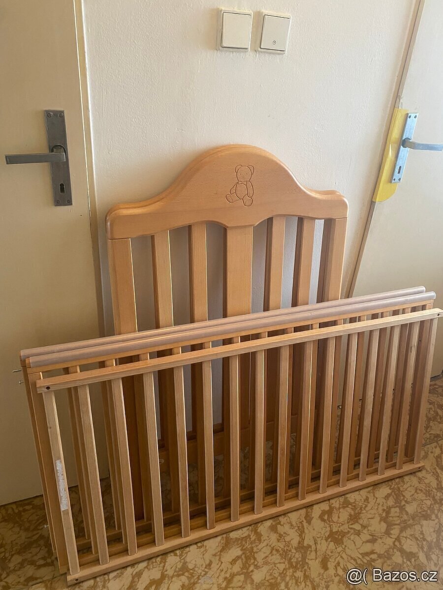 Dřevěná dětská postýlka super cena - 3