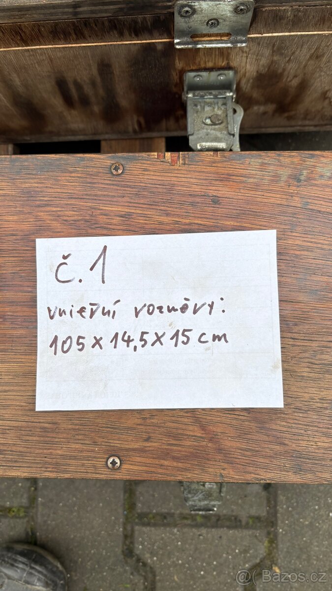 Bedna dřevěná retro různé druhy - 3