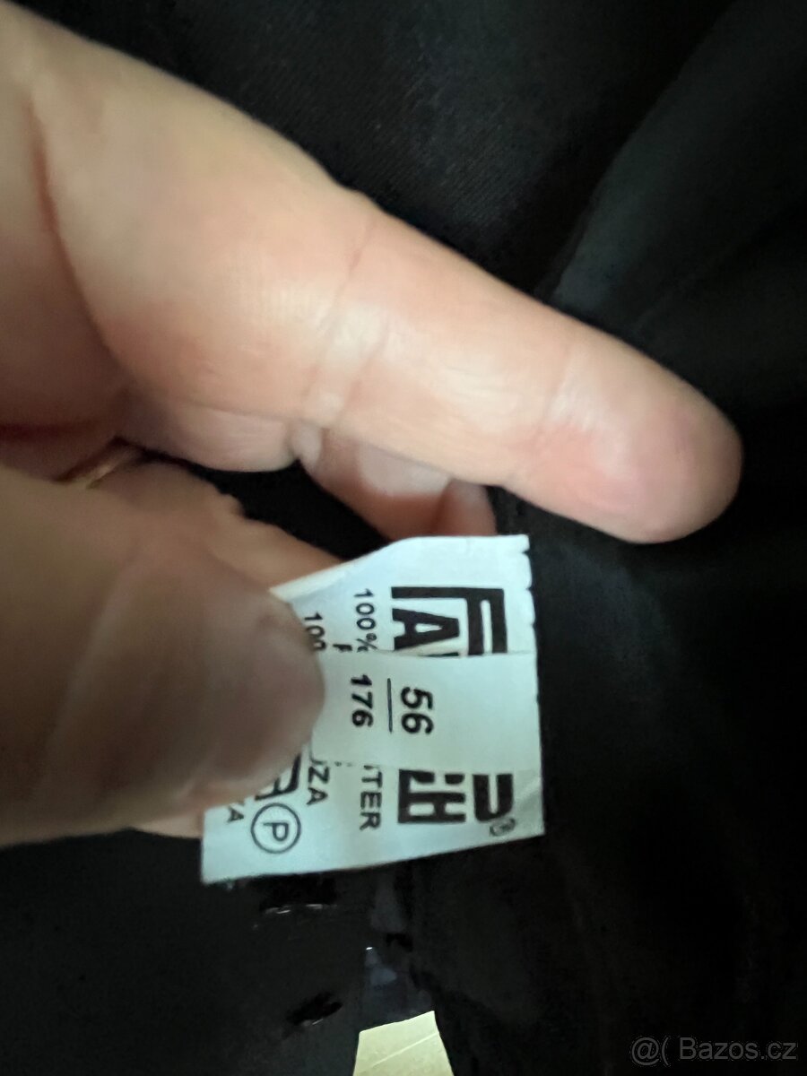 Černý pánský oblek 56/176 - 3