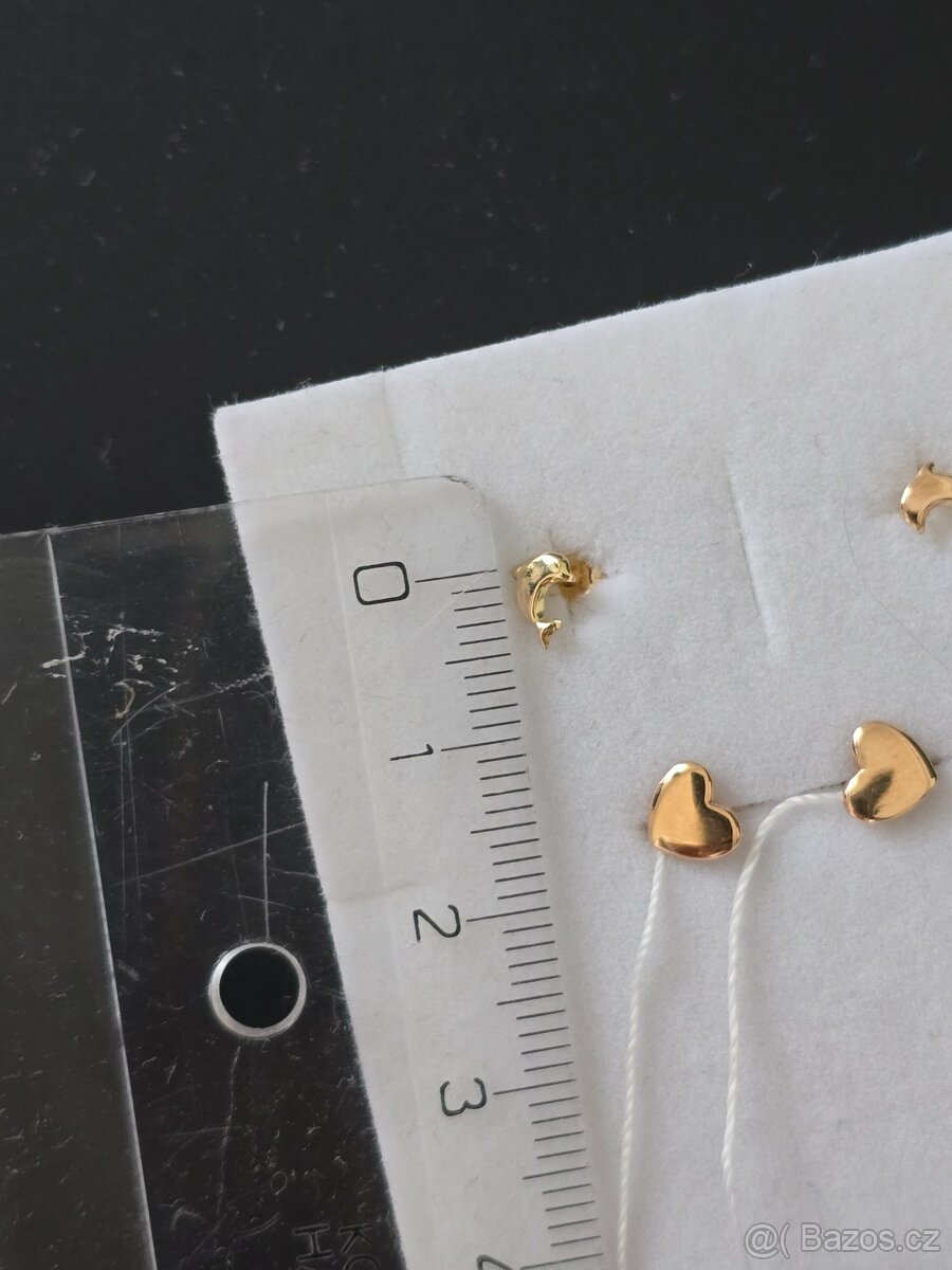 Zlate dětské nausnice - 3