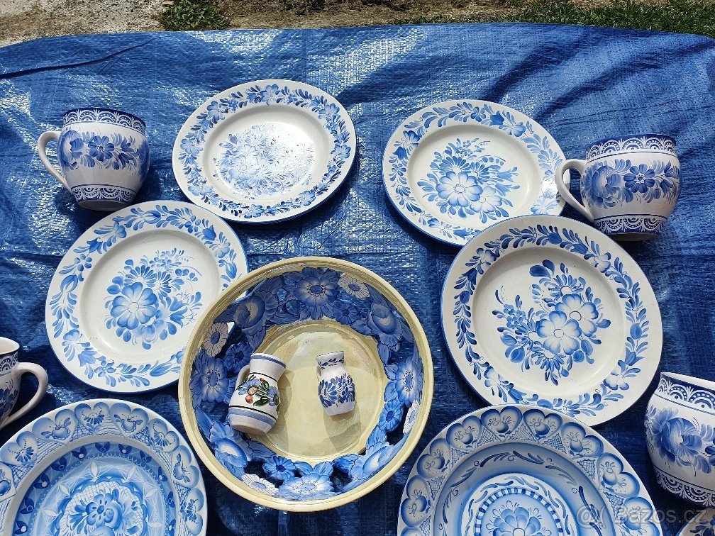 Chodská keramika - modrá - 3