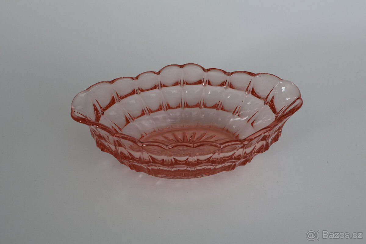 starožitná žardiniéra mísa sklo art deco - 3