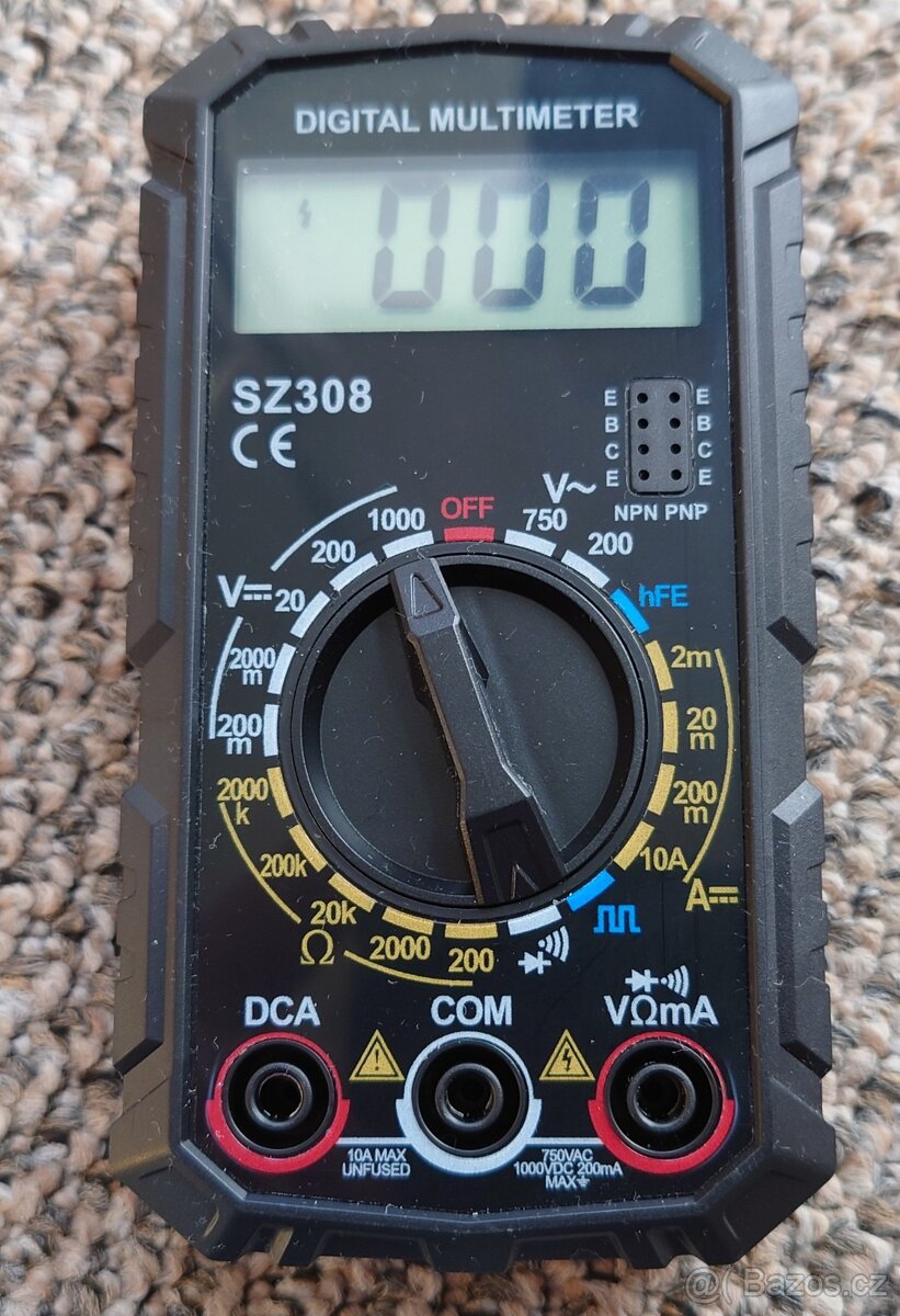 Digitální multimetr ANENG SZ308 černý - 3