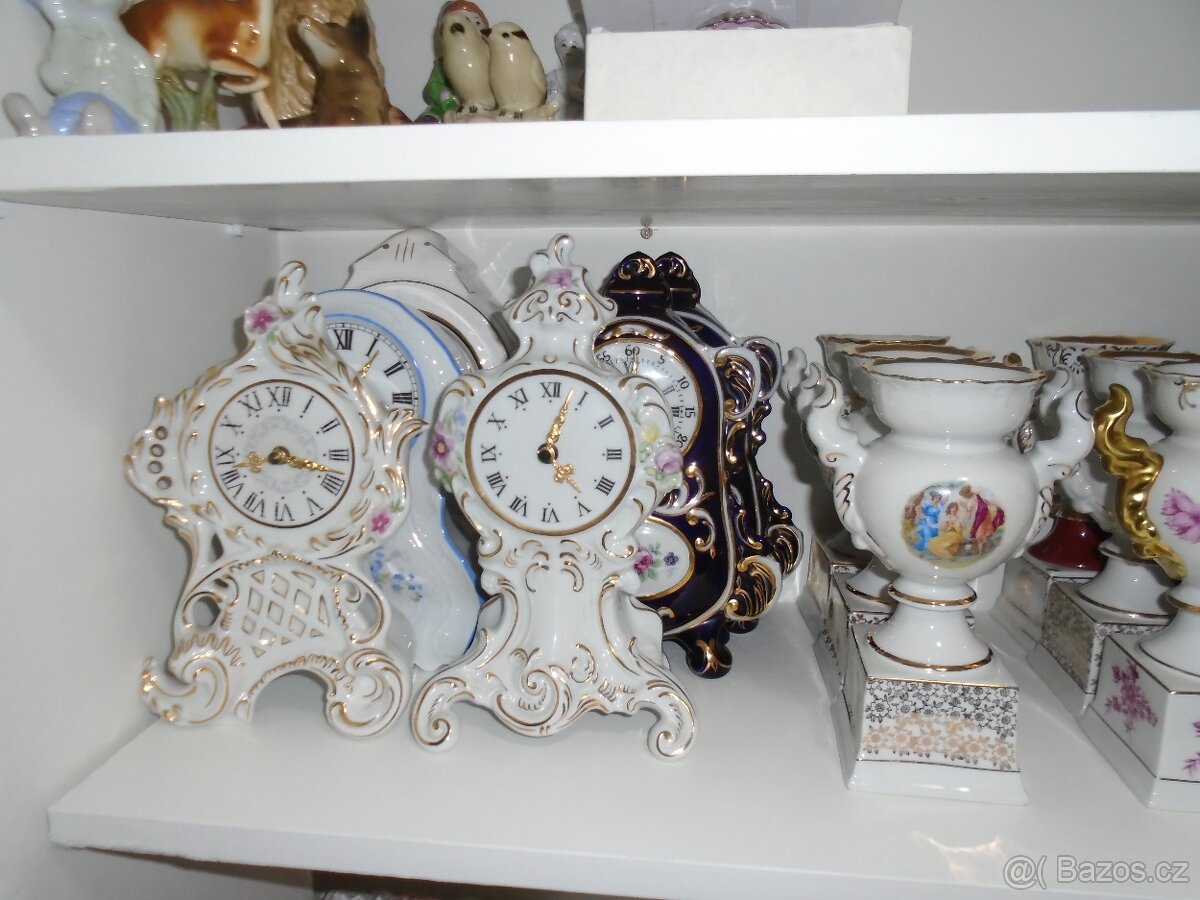 Zlacené krbové hodiny Belinda. - 3