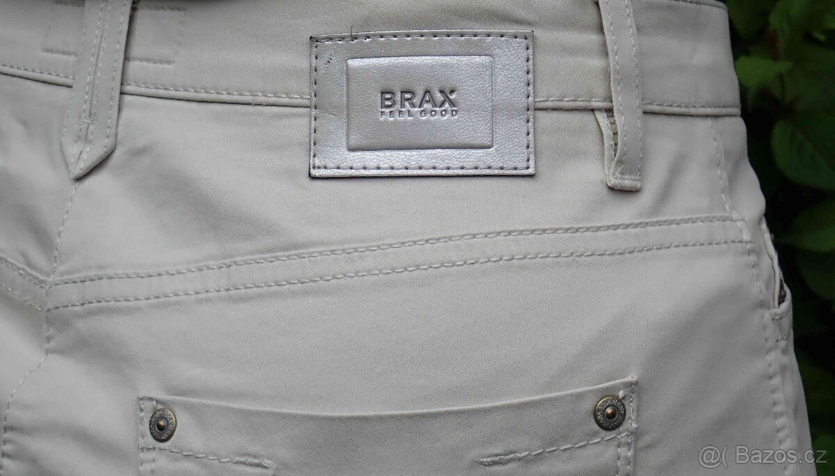 Kalhoty béžové nové Brax,hnědé Taylor wright vel.M-L - 3