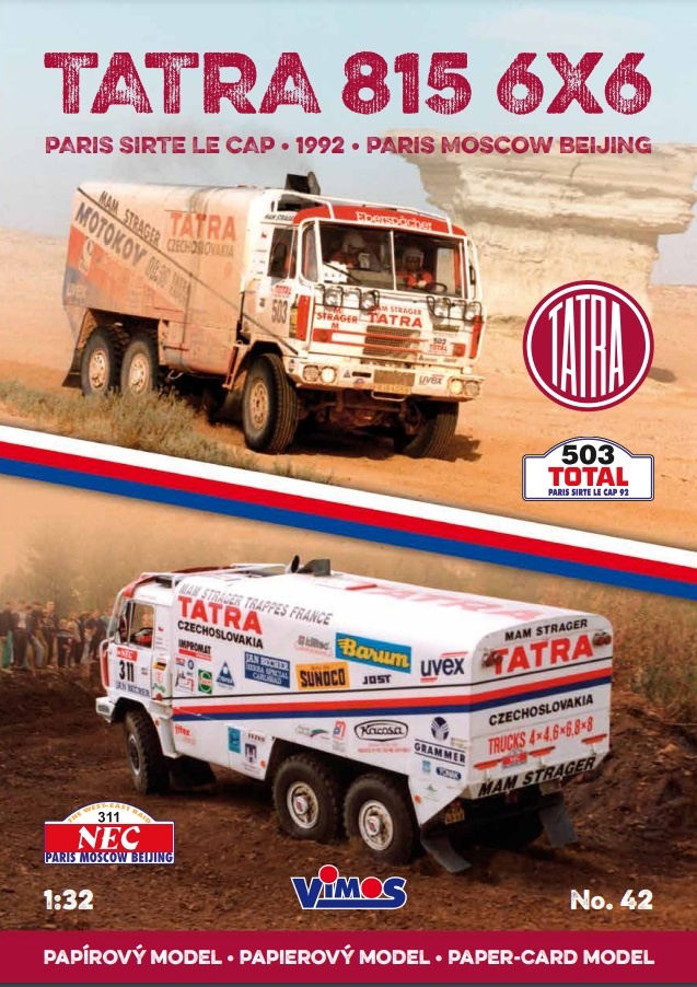 Prodám 3x papírový model Tatra (Vimos 25, 29, 42) - 3