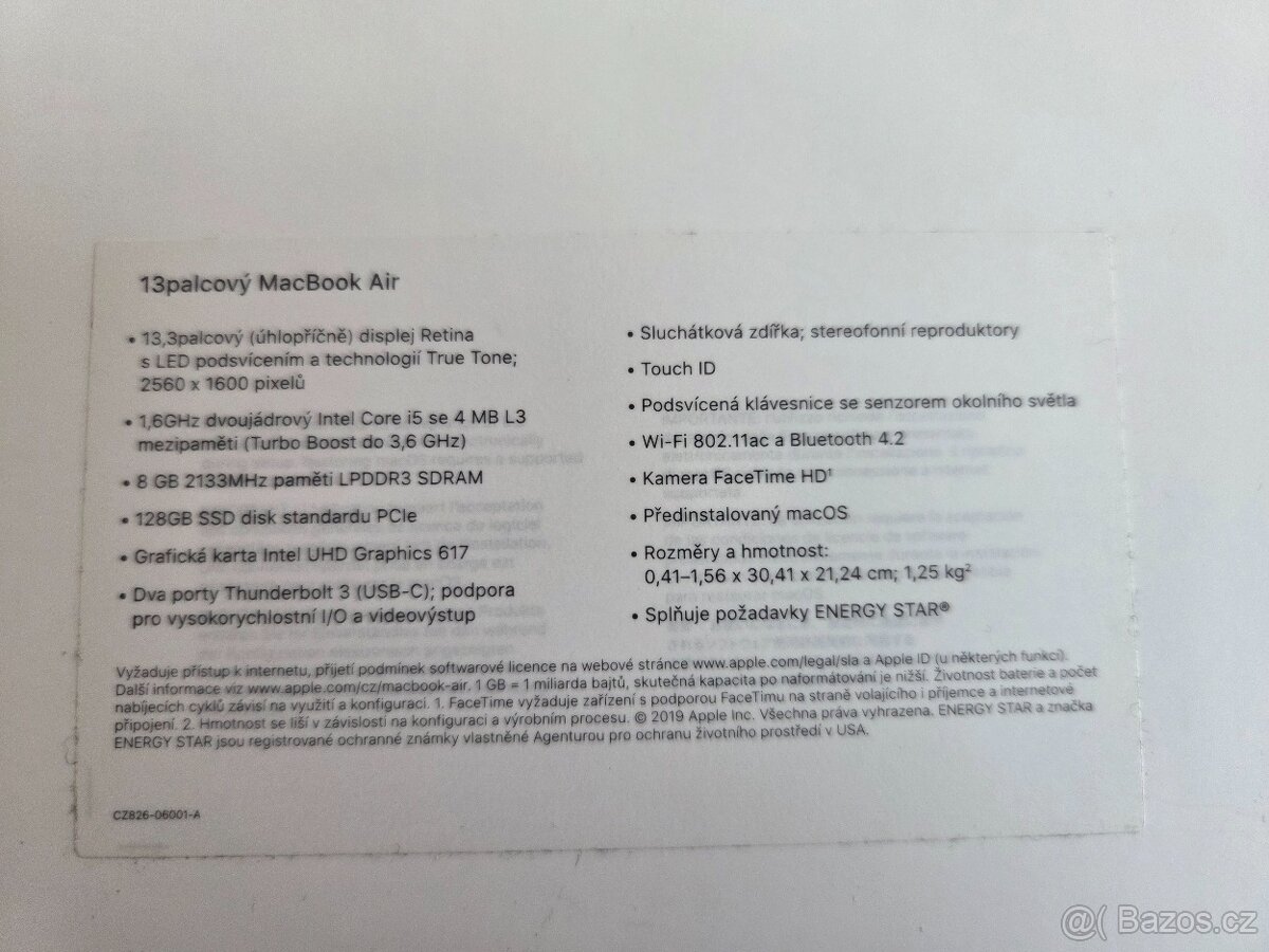 Apple MacBook Air 13" 128 GB - Gold i5, 8GB RAM - 3