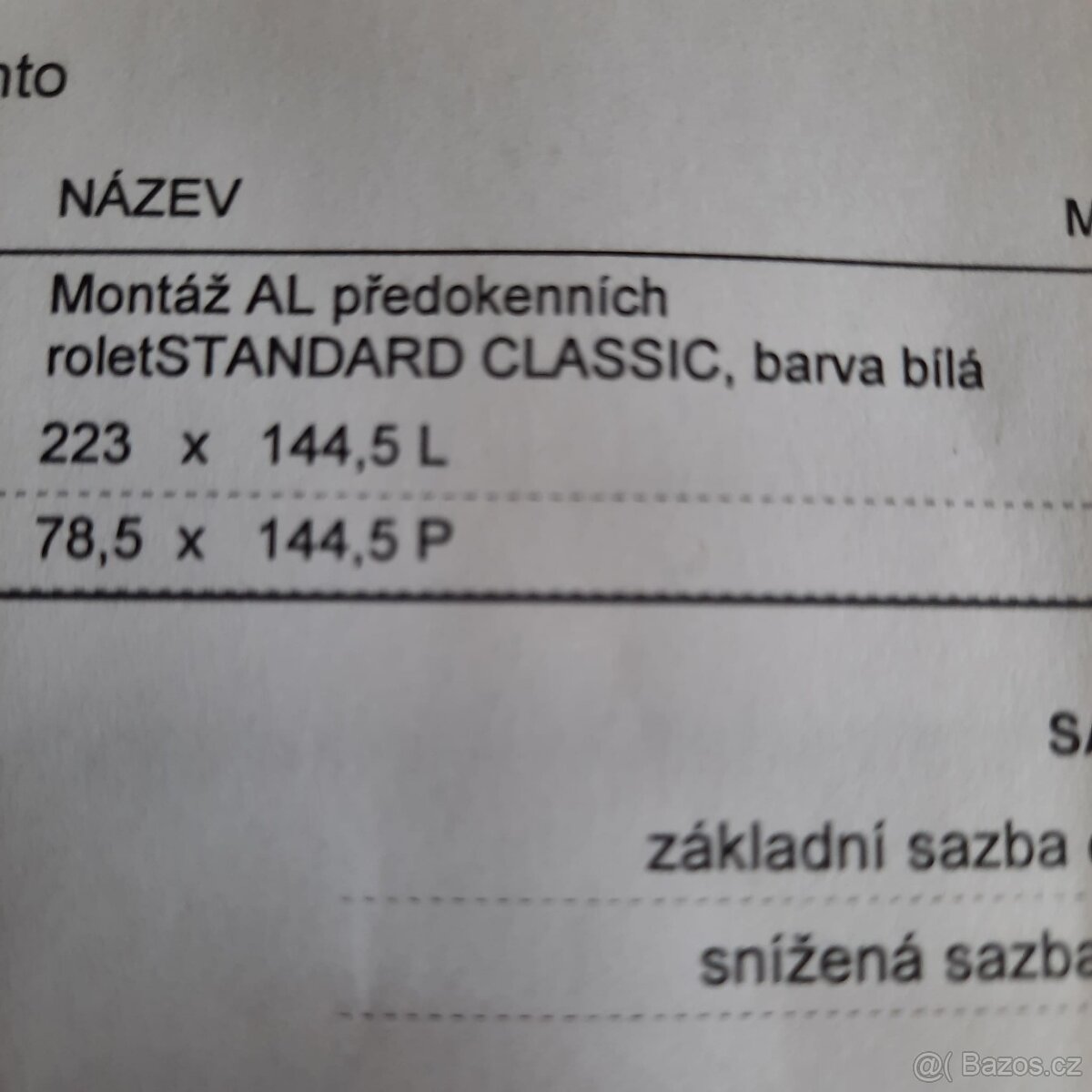 bílé předokenní rolety s motorem - 3