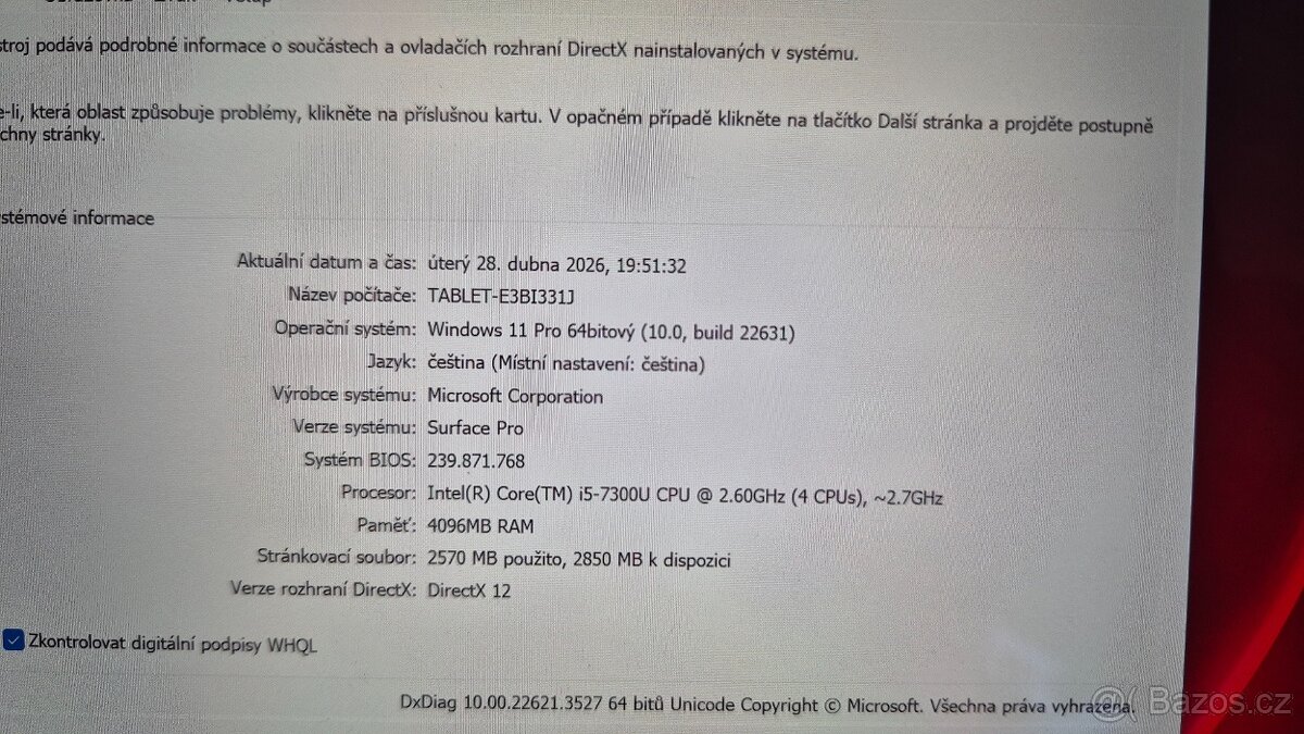 Microsoft Surface 5 PRO Jako nový - 3