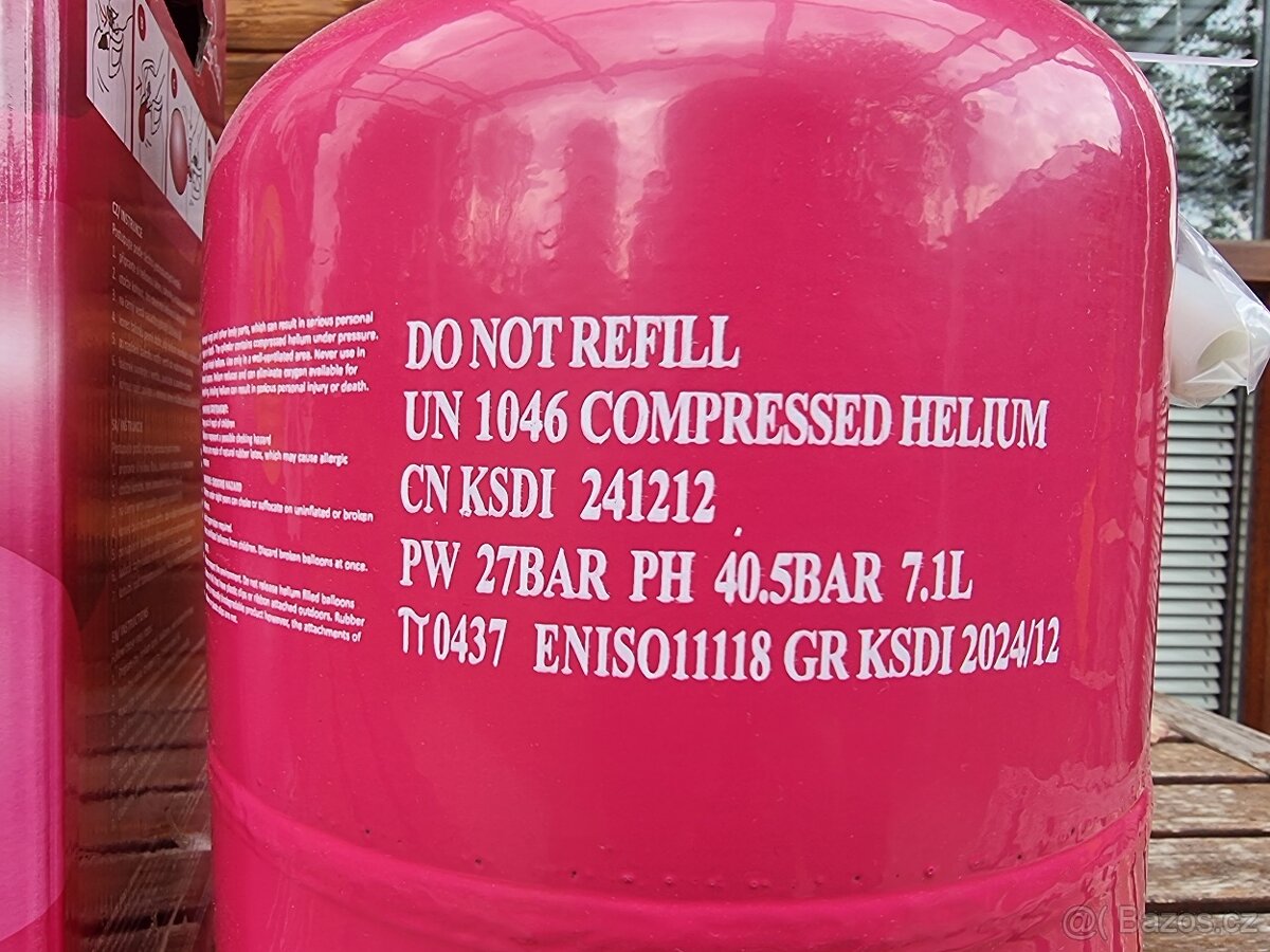 Helium zapečetěná lahev - 3