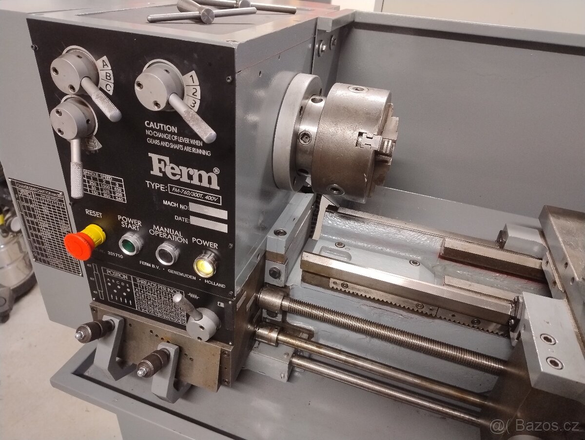 Soustruh FERM FM760/300T - 400V - 3