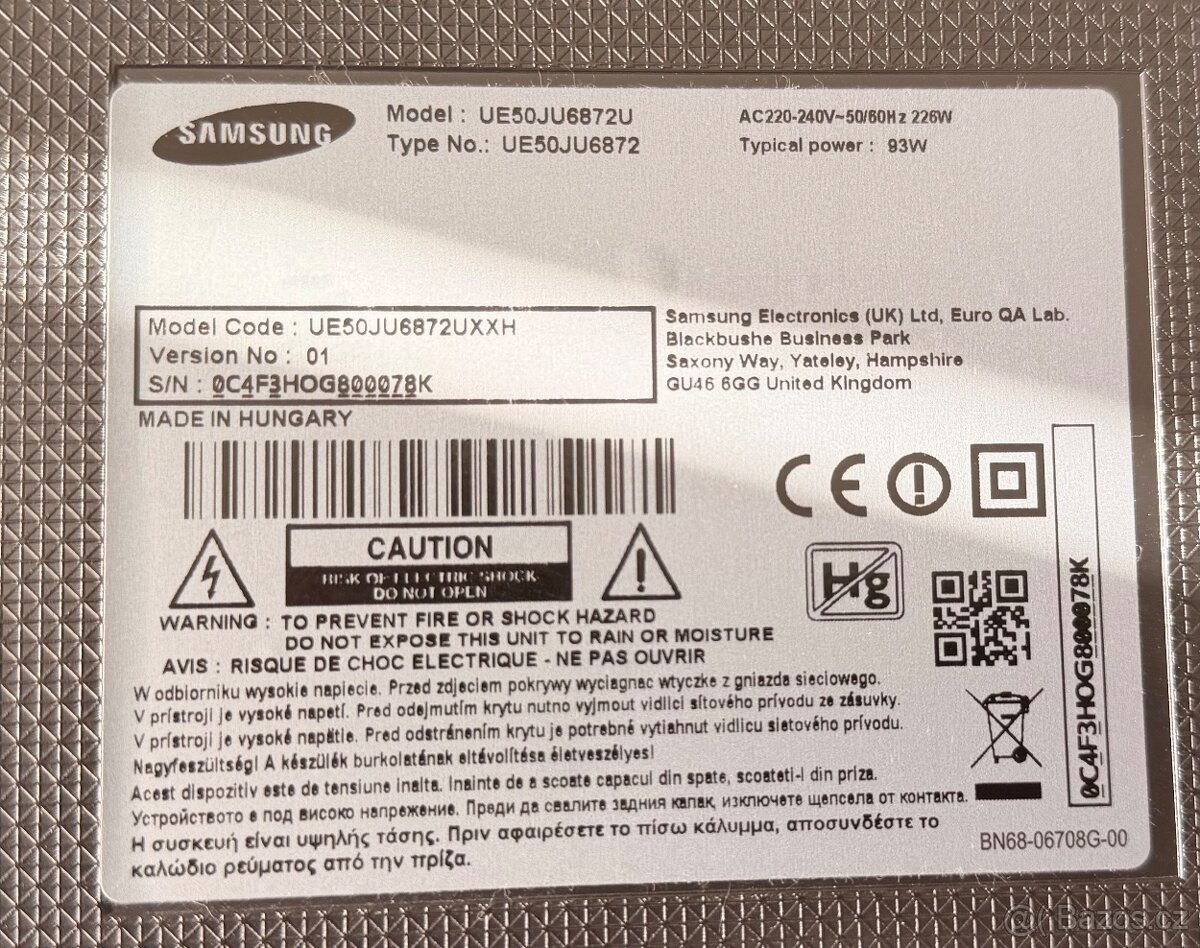 Televize Samsung 4K - 3