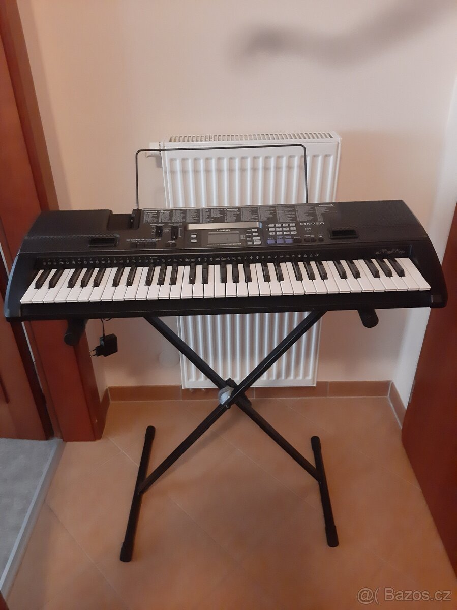 Prodám keyboard Casio CTK-720 se stojanem - 3