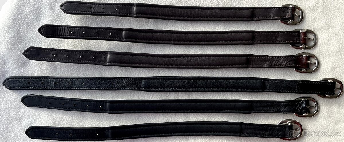 Kožený psí obojek bez připojení na vodítko, náhrdelník MIX - 3