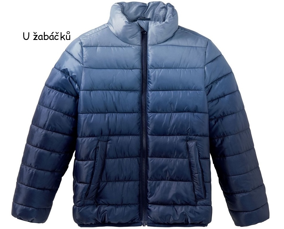 ☘️ Klučičí OMBRE BUNDA modrá přechodová vel. 152 ☘️ - 3