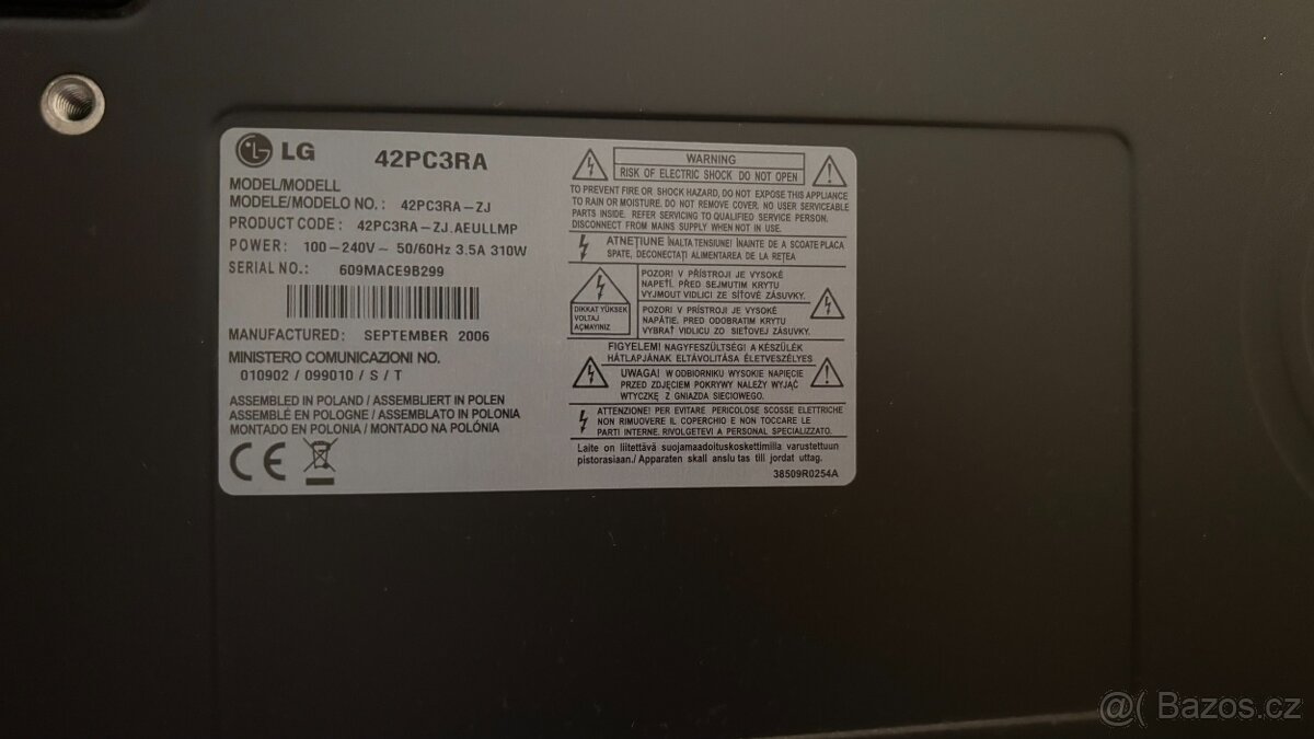 Plazmová televize LG 42PC3RA - 3