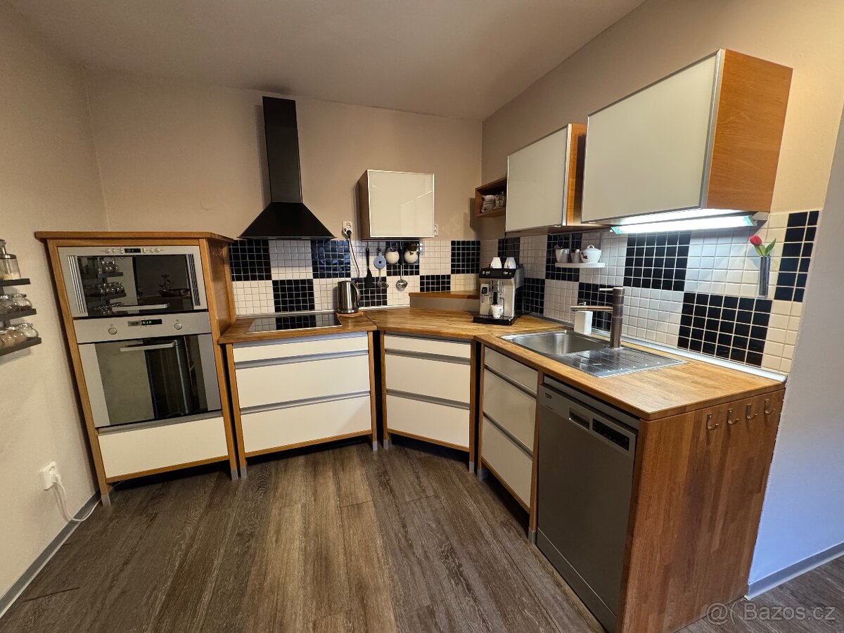 Kuchyň dub masiv, bílá - 3