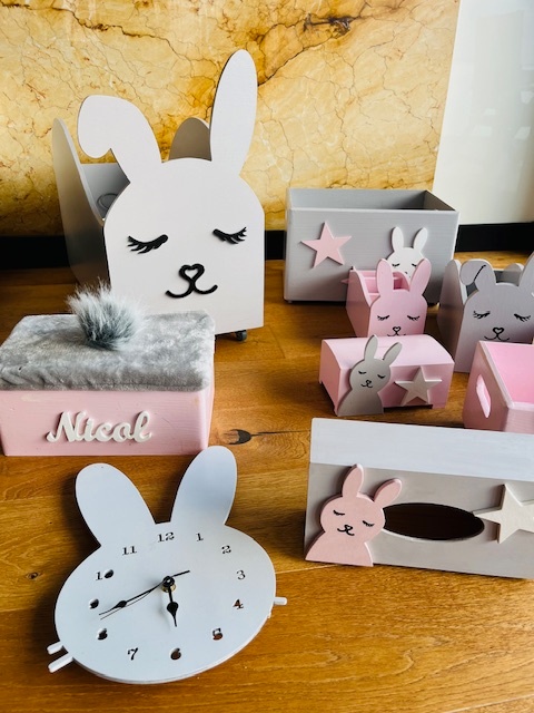 Dřevěný set do dětského pokoje - 3