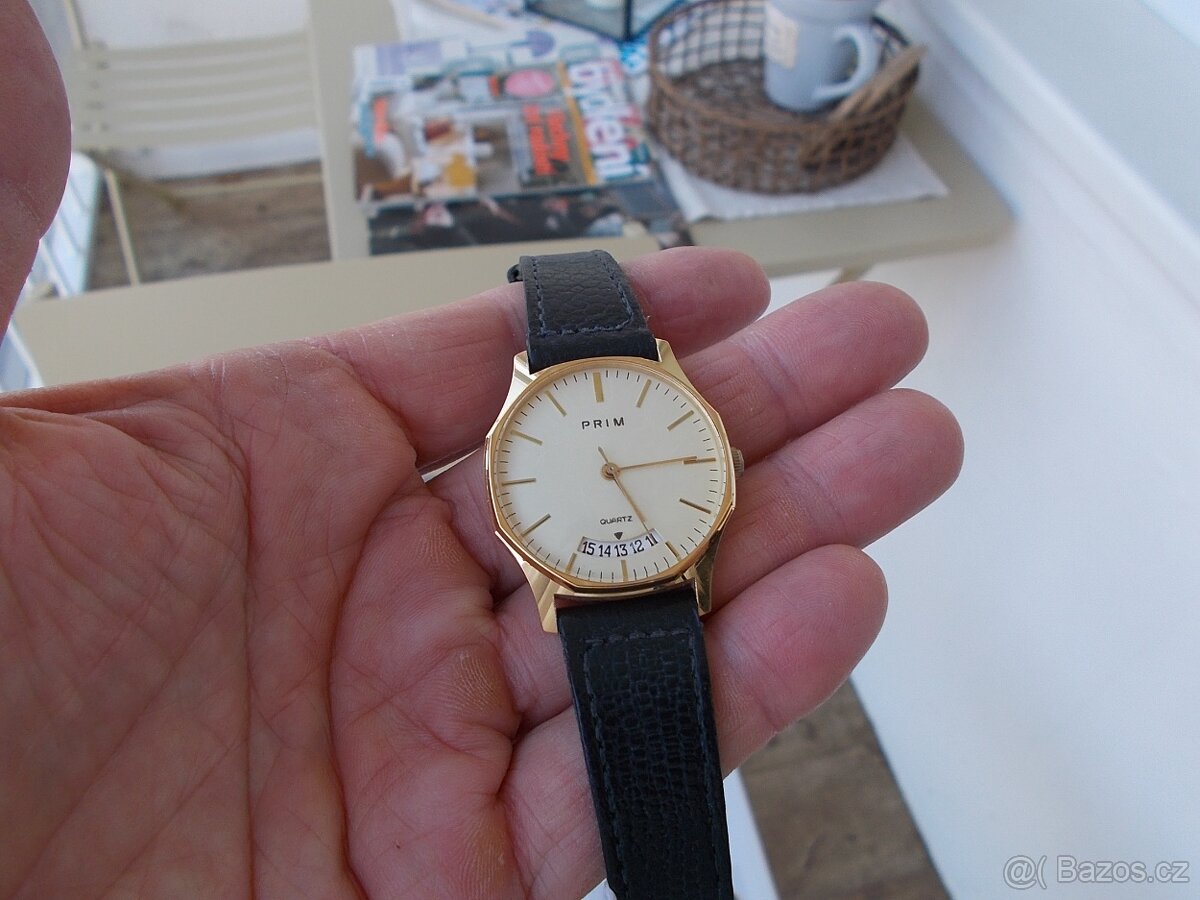 rare luxusni nenosene hodinky prim quartz rok 1990 funkci - 3