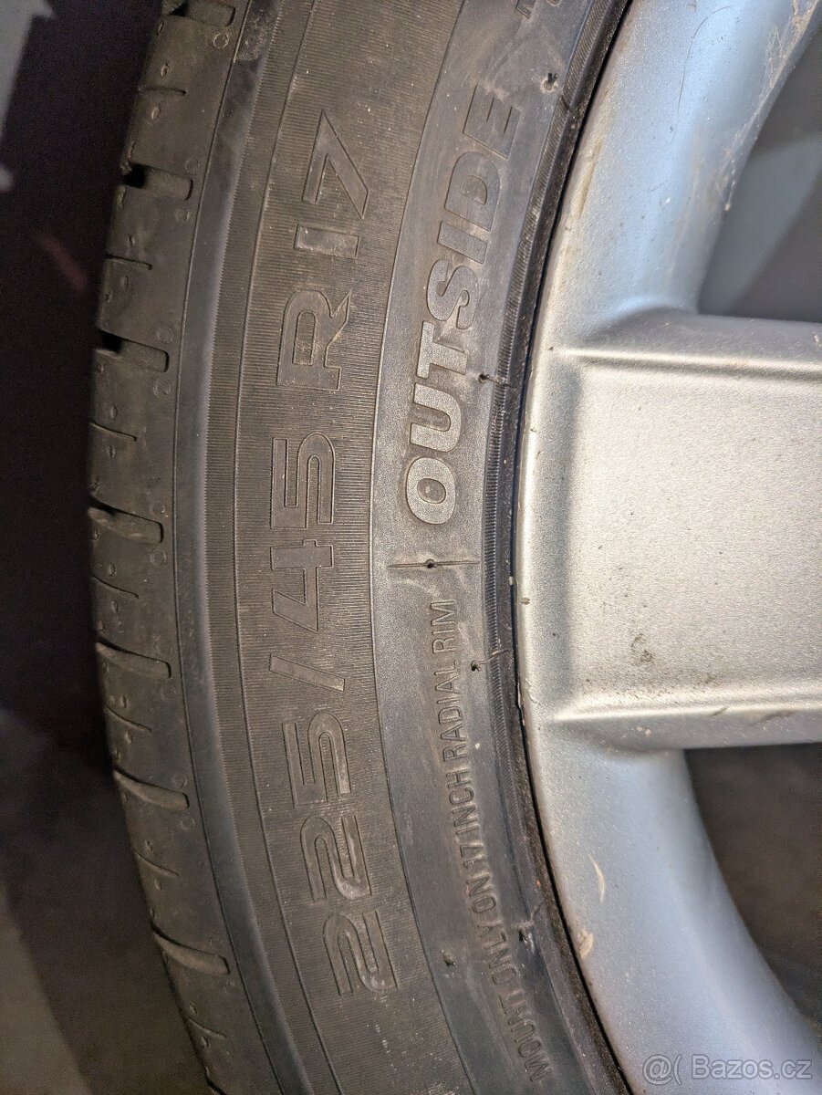 Kola + pneumatiky 225/45 17" - 3
