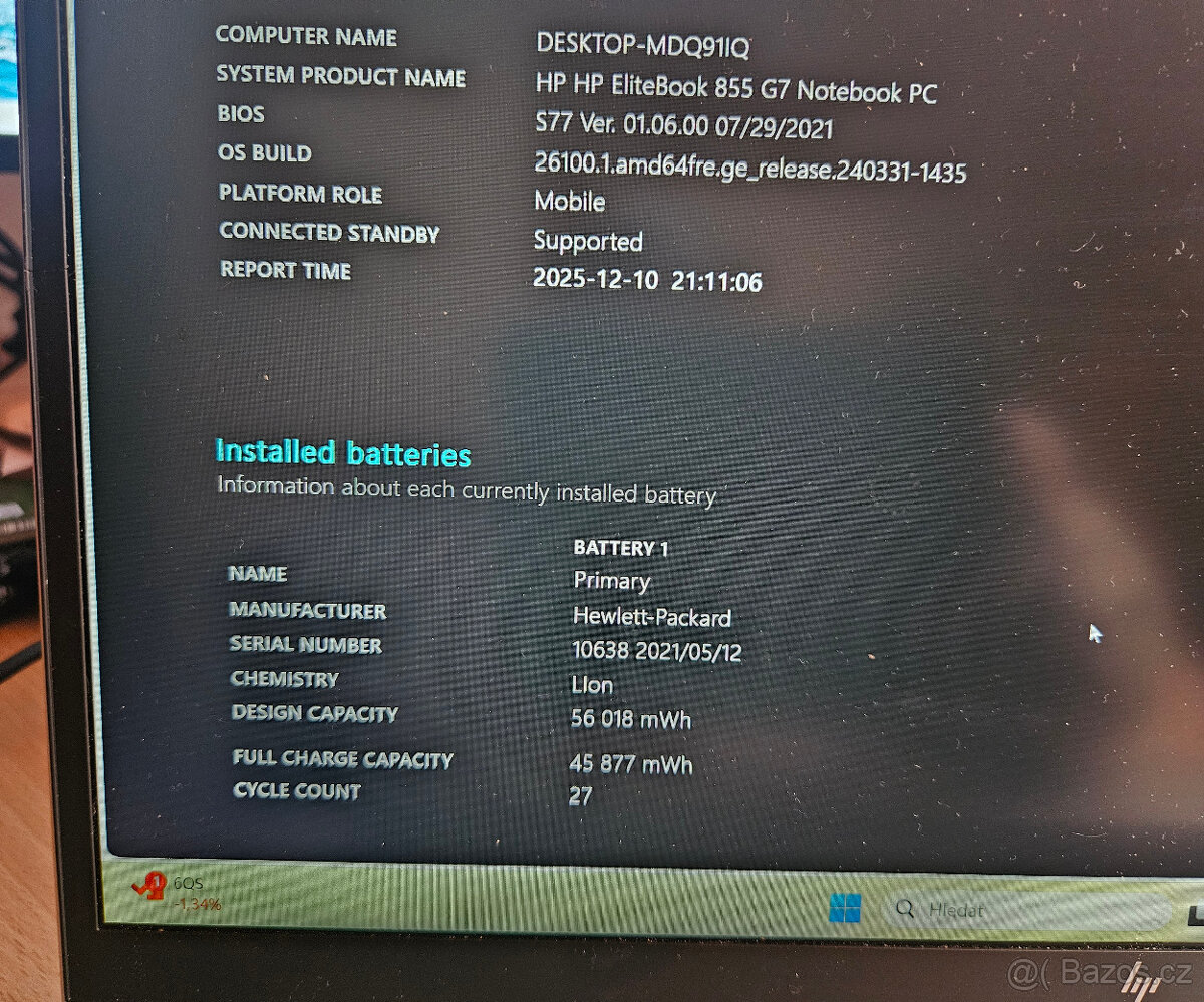 HP Elitebook 855 G7 15" TOP - 3