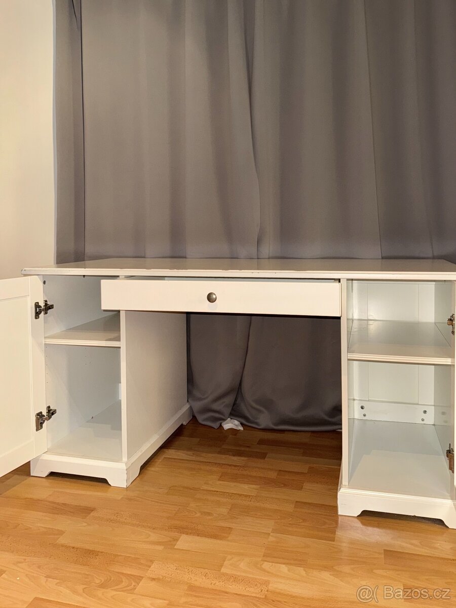 IKEA Psací stůl bílý 146 x 66 cm - 3