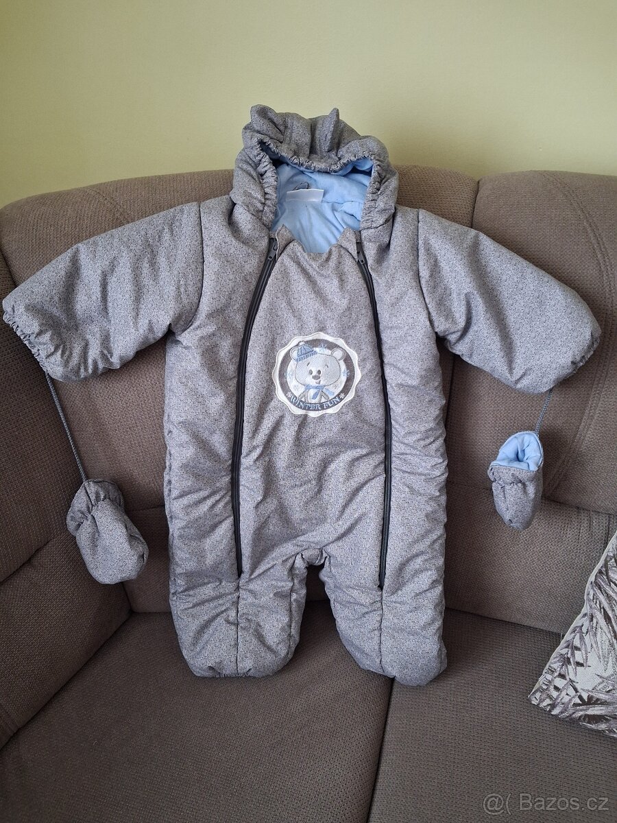 Dívčí a cĥlapecká kombinéza 9-12měsíců - 3
