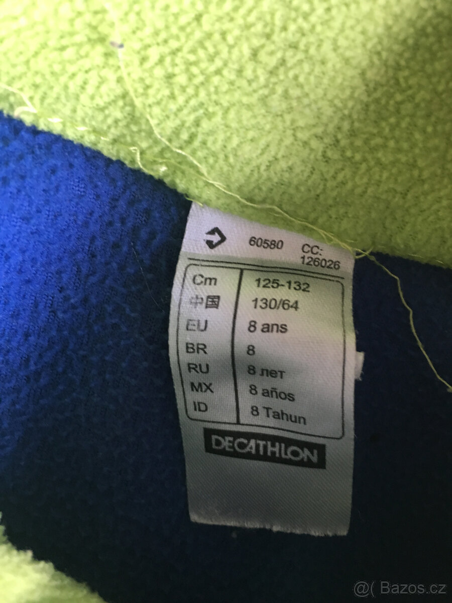 Modrá fleecová mikina Quechua - 3