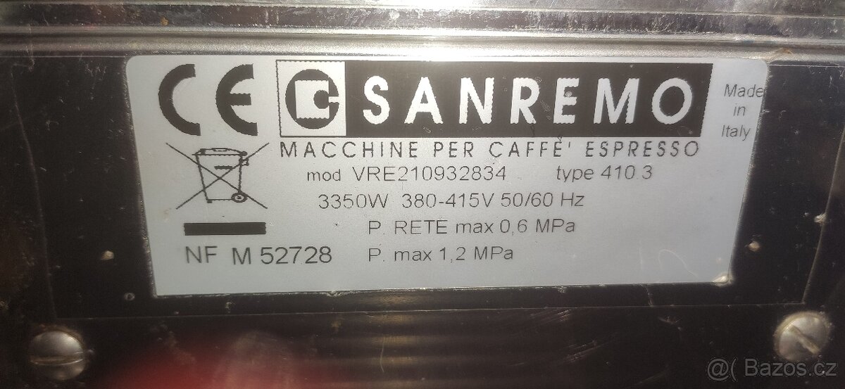 Profi kávovar Sanremo Verona - 3