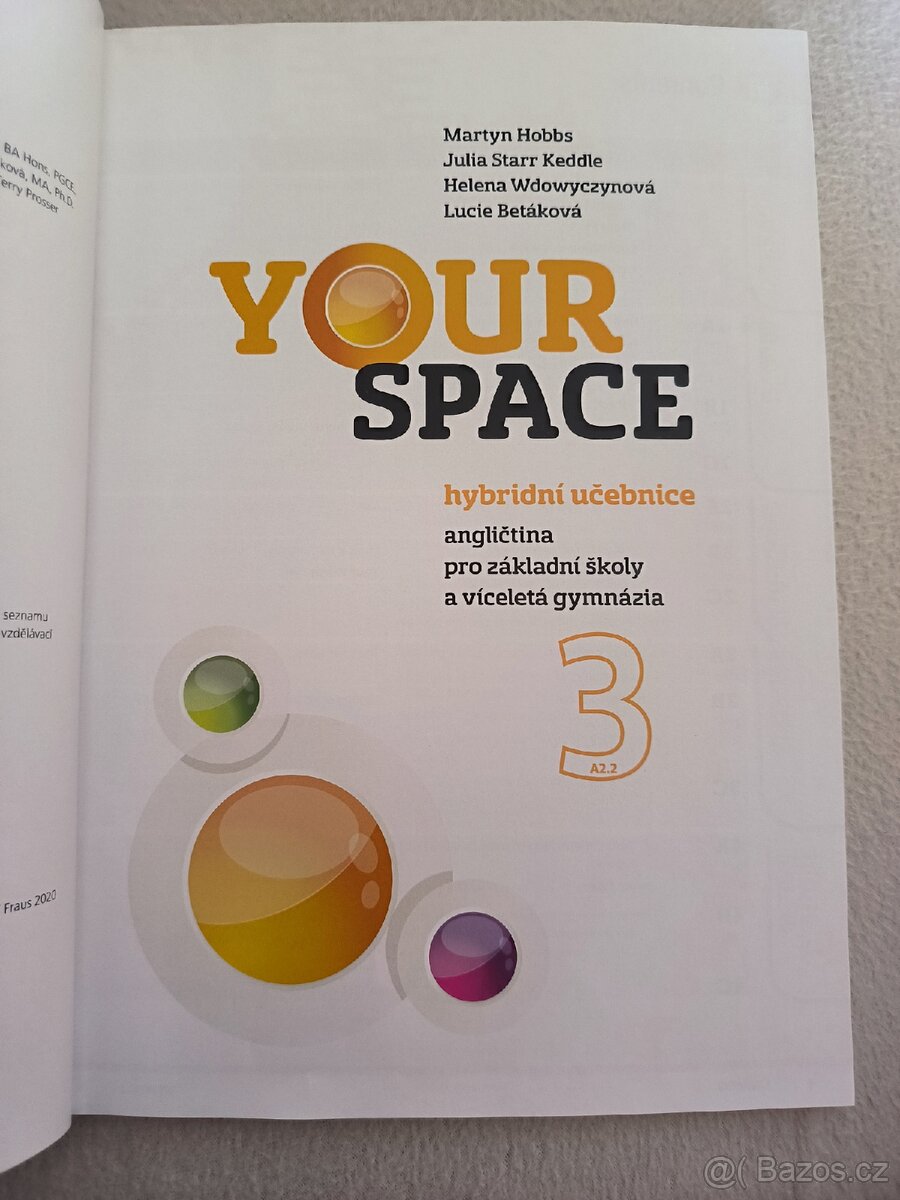 učebnice angličtiny Your space 3 - 3