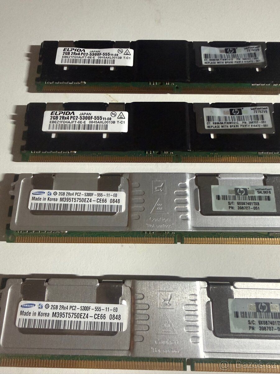 paměti RAM DDR2 FB-DIMM – mix kapacit - 3