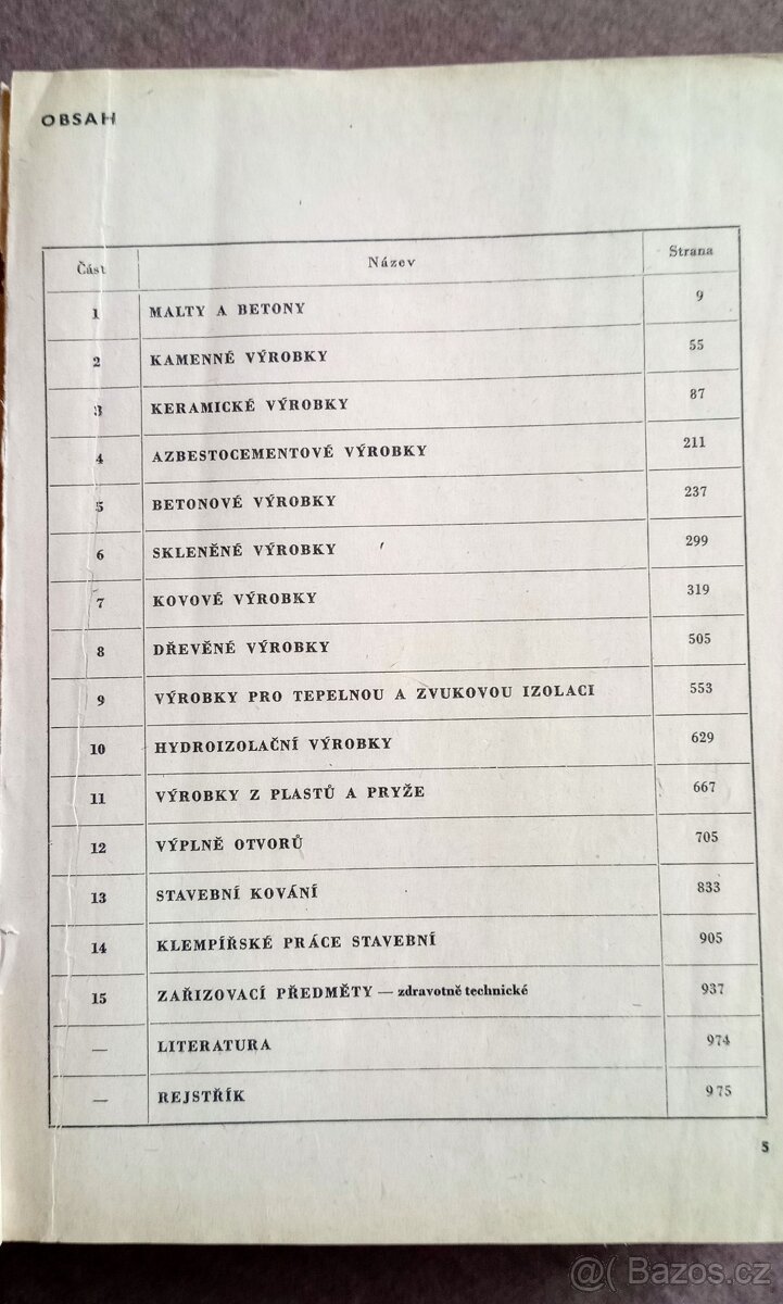 Stavební tabulky - 3