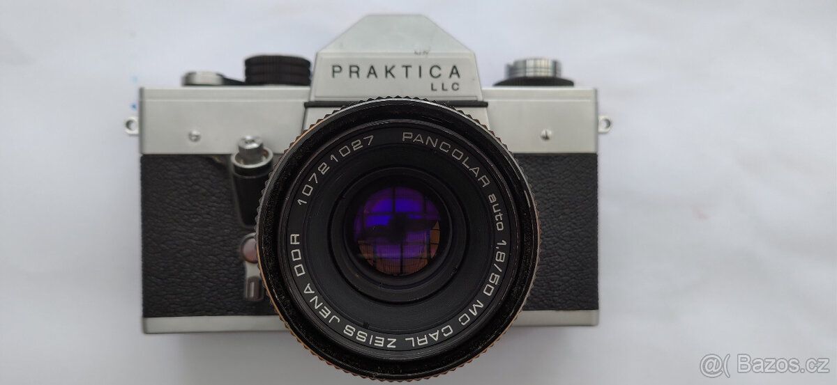 Prodám kinofilmovou zrcadlovku Praktica LLC,Pancolar Auto - 3
