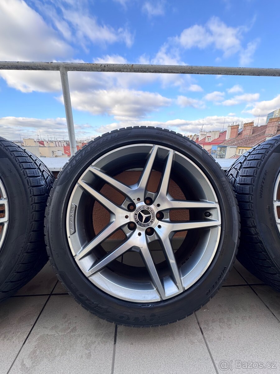 Originál Zimni M+S Alu kola Mercedes benz R19 Pirelli - 3