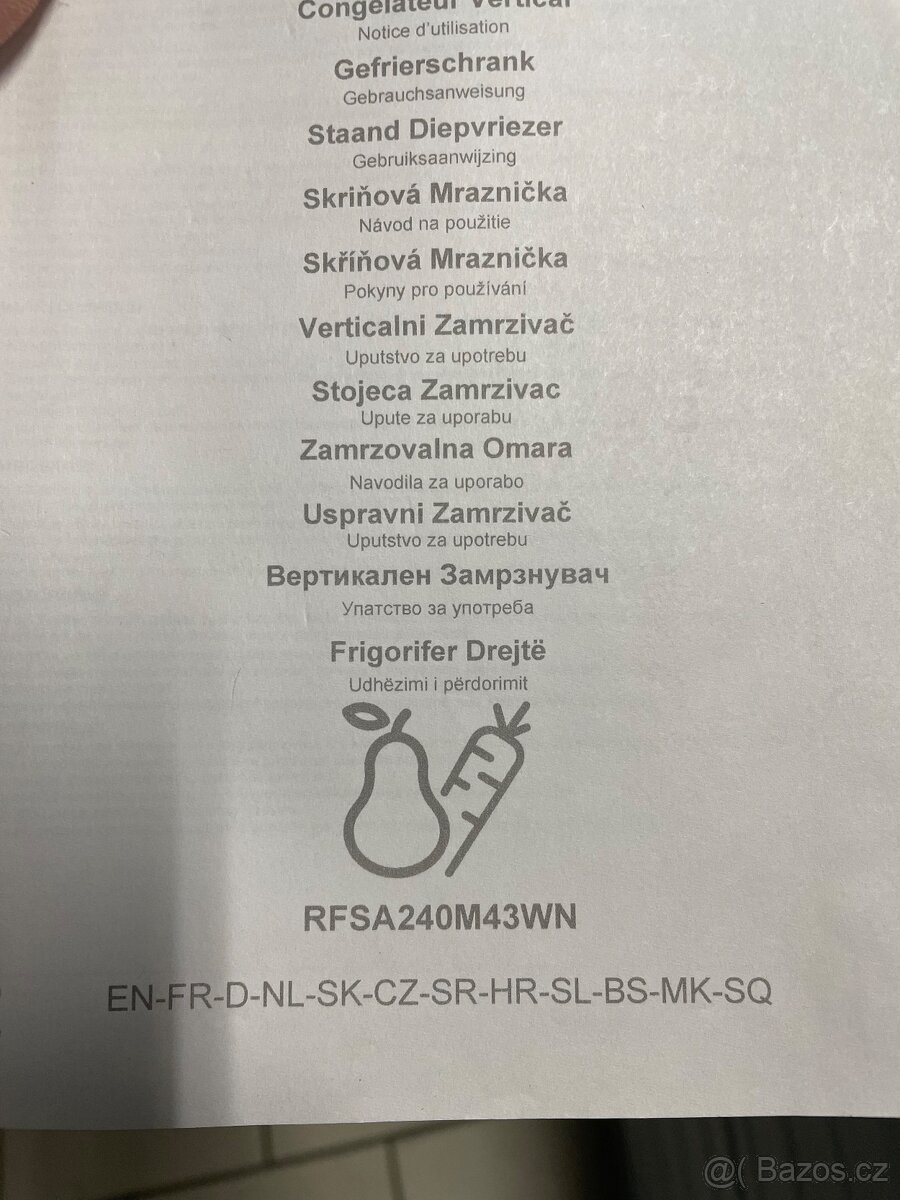 Nepoužitá mraznička Beko RFSA240M43WN - 3