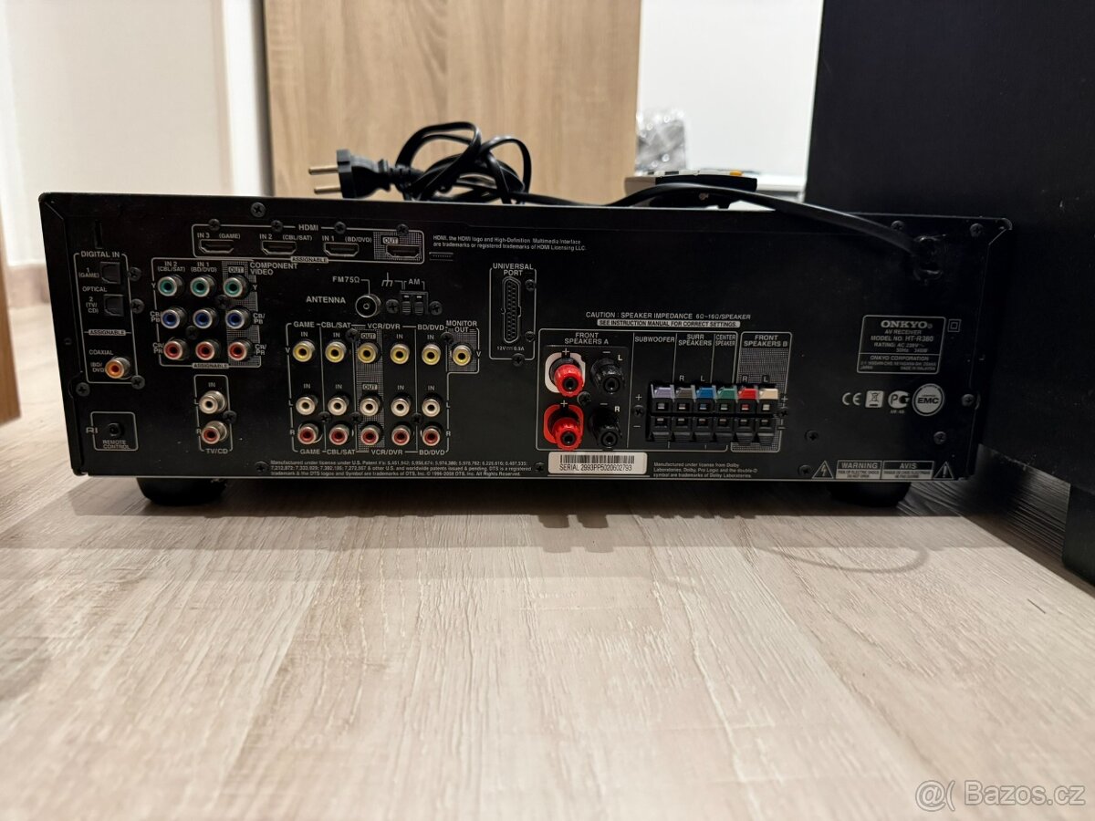 ONKIO AV receiver HT-R380 + 5.1 reproduktory HTP-338 - 3