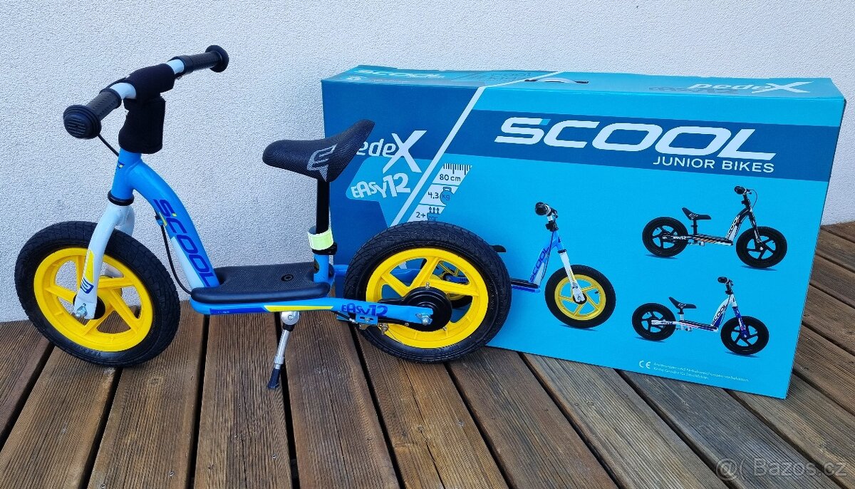 Dětské odrážedlo pedeX easy 12 modro-žluté - 3