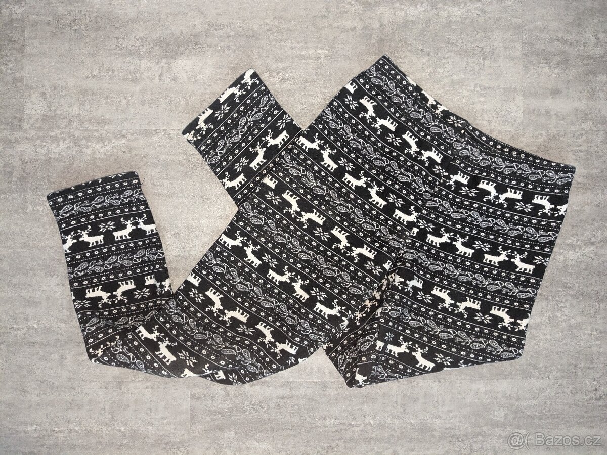 Teplé legíny - vel 140 - 3