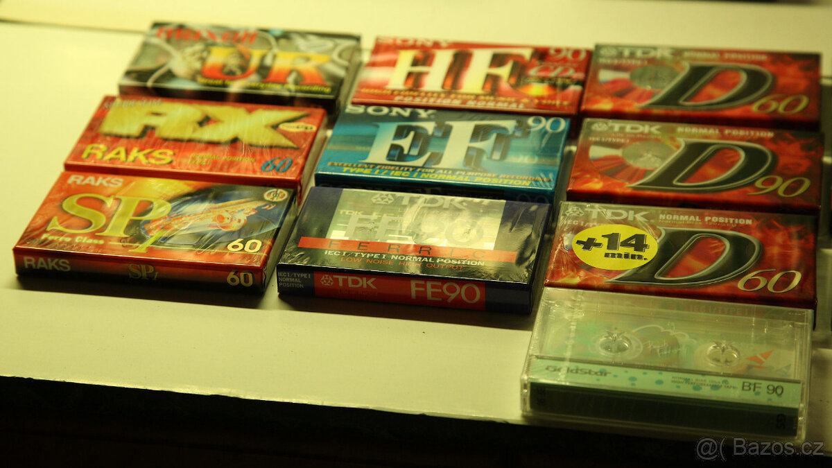 Audiokazety značek TDK, Basf, Philips, Sony, Raks - 3